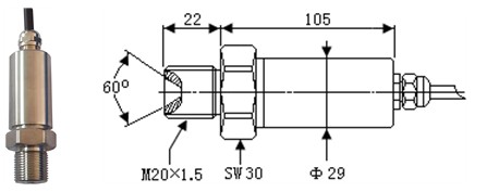 10VDC แรงดันสูงพิเศษ 1500MPa ทรานสดิวเซอร์ความดันบรรยากาศ 2
