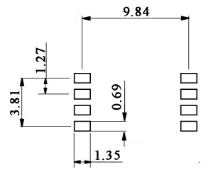 5V 700kPa เซนเซอร์ขยายสัญญาณอนาล็อกแบบขยายความดันบรรยากาศ 1